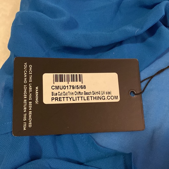 ‼️SALE‼️Pretty little thing chiffon beach skirt NWT - Picture 3 of 3